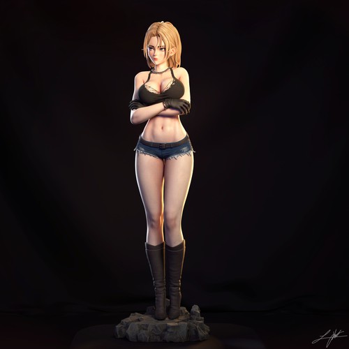 Android figure statue - /,